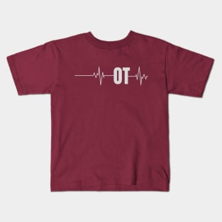 Occupational Therapy Heartbeat Design Kids T-Shirt